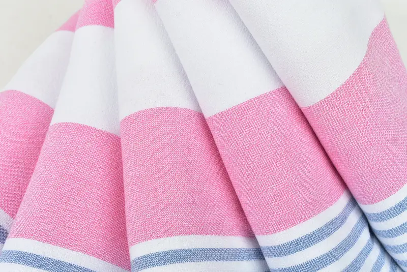Valentines Day Gift For Him, Best spa Turkish towel for luxury home decor, Hammam towel, Wedding Gift, Beach towel, 68x36 Cotton Striped Terry Towel - 5