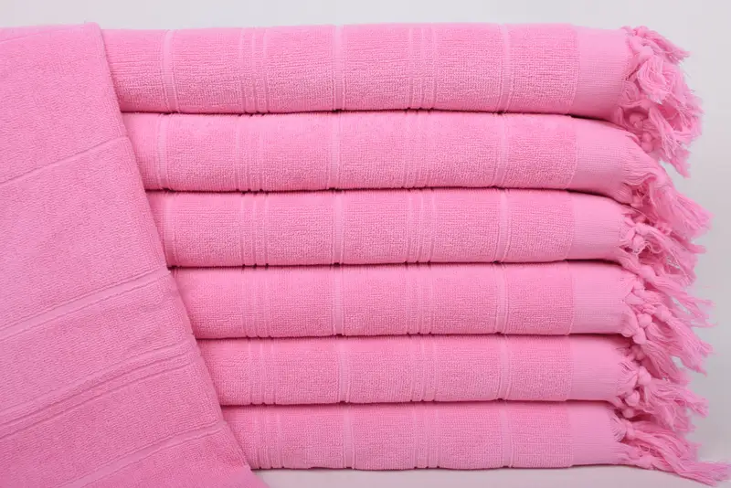 Toalla de Terry a rayas de algodón de 40x18, toallas de baño, booleta personalizada, regalos de empleados, toalla de verano, regalo de inauguración de la casa, toalla de cocina de monograma - 1