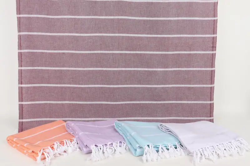 Beach Towel Bulk, Custom Wedding Gift, Anniversary Gift For Her, Bachelorette Party Gifts, 70x40 Cotton Striped Towel, Personalized Wedding Gift - 8