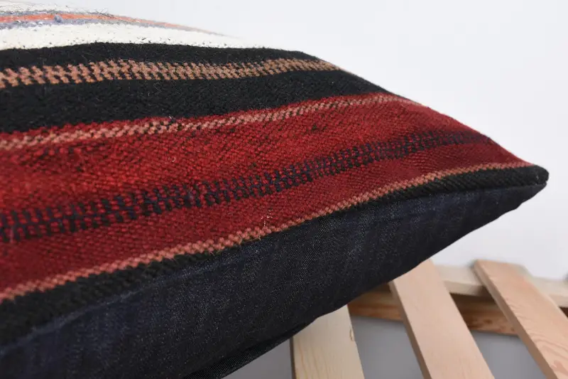 Sofa Cushion, Kilim Rug Cushion Cover, Pillow, Bed Pillow Sham, 16x24 White Pillow Sham, Turkish Pillow, Vintage Kilim Pillow, Kilim Pillow Cover - 7