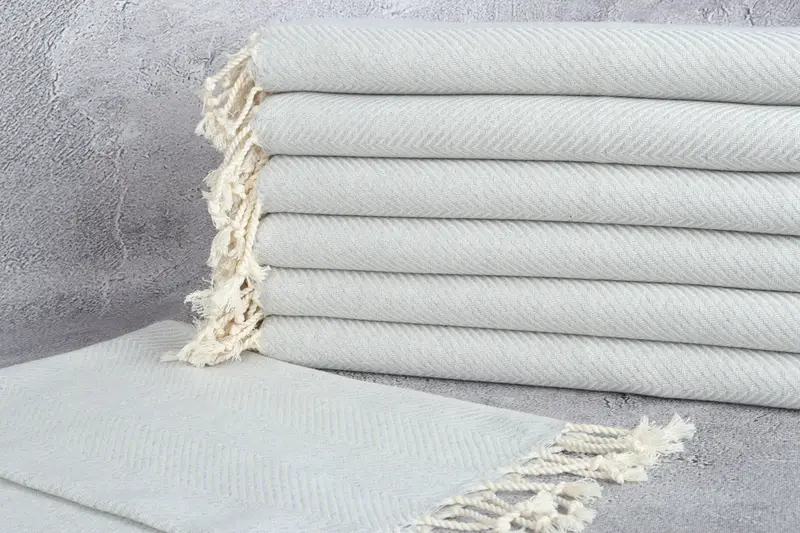 Personalized Hand Towel, Boyfriend Christmas Gift, Custom Name Towel, Turkish Towel Hand Towel, 40x20 Cotton Herringbone Towel, Personalized Gift - 2