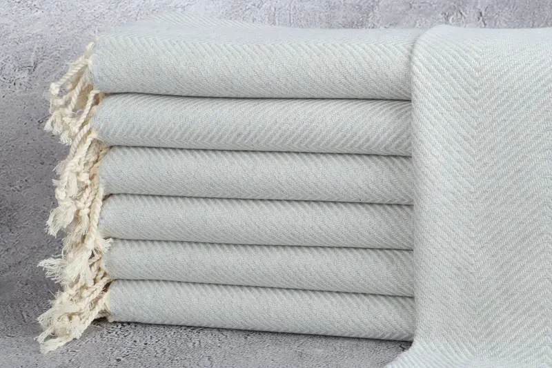 Personalized Hand Towel, Boyfriend Christmas Gift, Custom Name Towel, Turkish Towel Hand Towel, 40x20 Cotton Herringbone Towel, Personalized Gift - 1