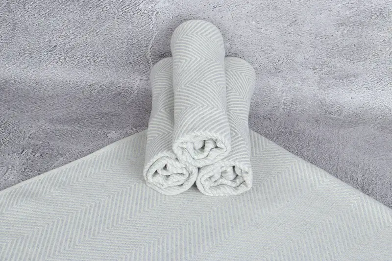 Personalized Hand Towel, Boyfriend Christmas Gift, Custom Name Towel, Turkish Towel Hand Towel, 40x20 Cotton Herringbone Towel, Personalized Gift - 7