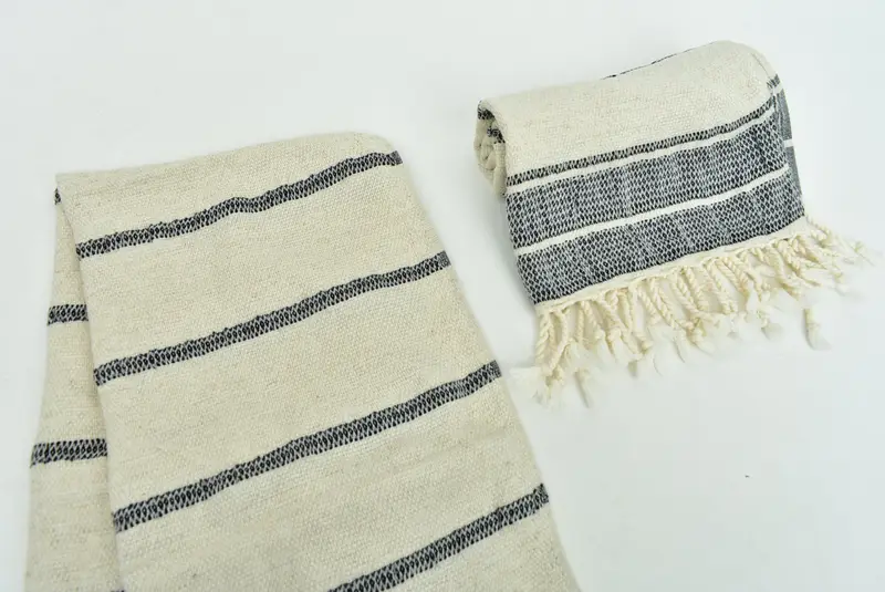 Turkish Tea Towel, Turkish Towel Hand Towel, 40x20 Linen Striped Towel, Gift For Bride, Bridesmaid Gifts, Bulk Order Towel, Gift For Wedding Day - 7