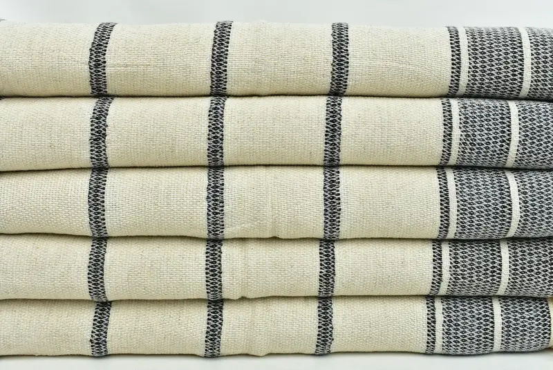 Turkish Tea Towel, Turkish Towel Hand Towel, 40x20 Linen Striped Towel, Gift For Bride, Bridesmaid Gifts, Bulk Order Towel, Gift For Wedding Day - 2