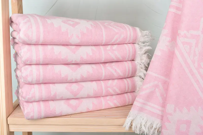 Bachelorette Party Favors, 74x40 Cotton Geometric Towel, Quick-Dry Beach Towel, Bridal Shower Favors, Wedding Gift For Bride, Decorative Towel - 2