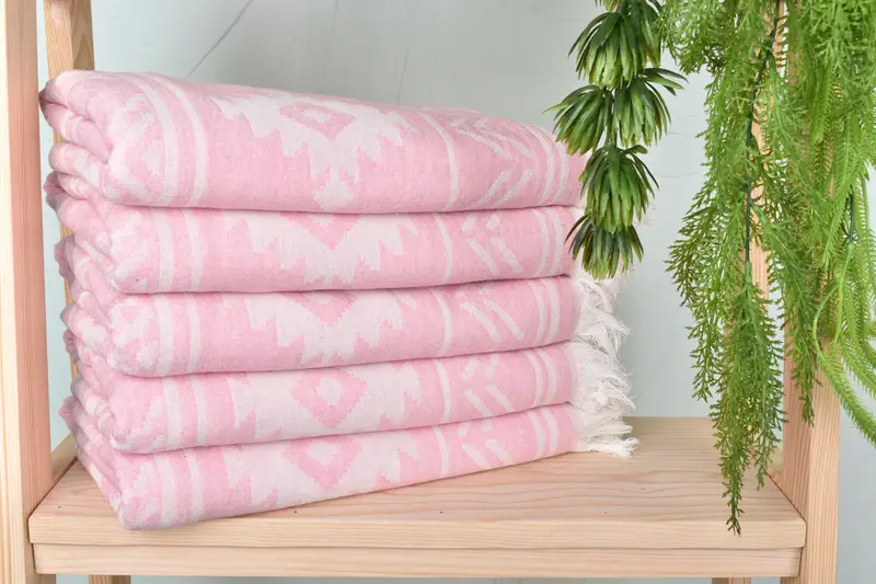 Bachelorette Party Favors, 74x40 Cotton Geometric Towel, Quick-Dry Beach Towel, Bridal Shower Favors, Wedding Gift For Bride, Decorative Towel - 3