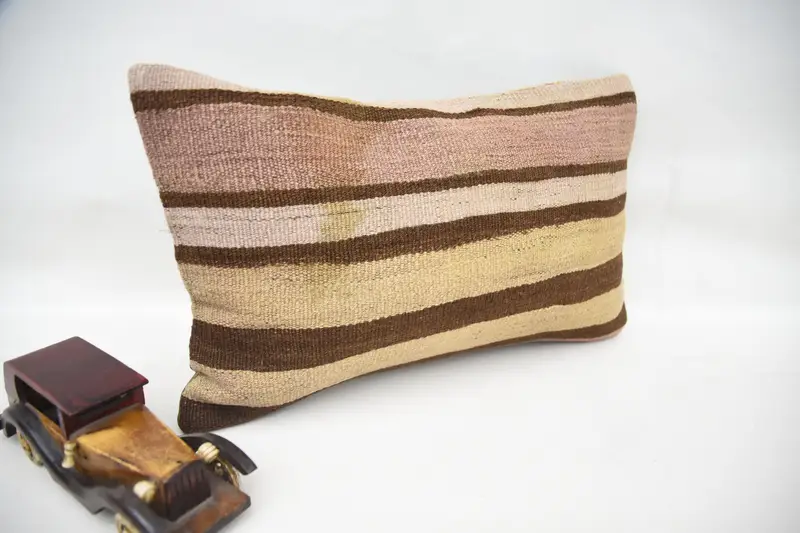 12x20 Brown Pillow Sham, Pillow Sham, Boho Pillow Sham Cover, Pillow for Sofa, Ikat Cushion Cover, Garden Pillow Cover, Boho Pillow, Retro Pillow - 2