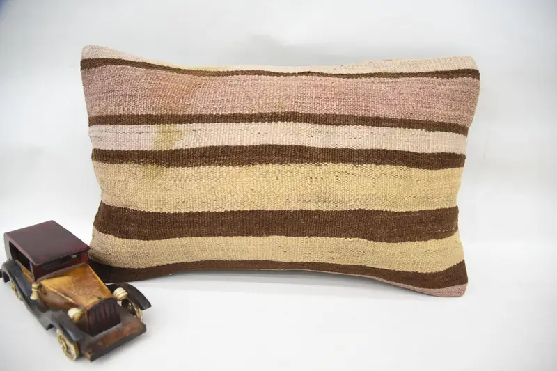 12x20 Brown Pillow Sham, Pillow Sham, Boho Pillow Sham Cover, Pillow for Sofa, Ikat Cushion Cover, Garden Pillow Cover, Boho Pillow, Retro Pillow - 4