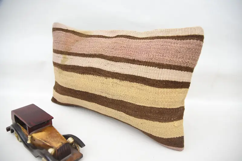12x20 Brown Pillow Sham, Pillow Sham, Boho Pillow Sham Cover, Pillow for Sofa, Ikat Cushion Cover, Garden Pillow Cover, Boho Pillow, Retro Pillow - 3