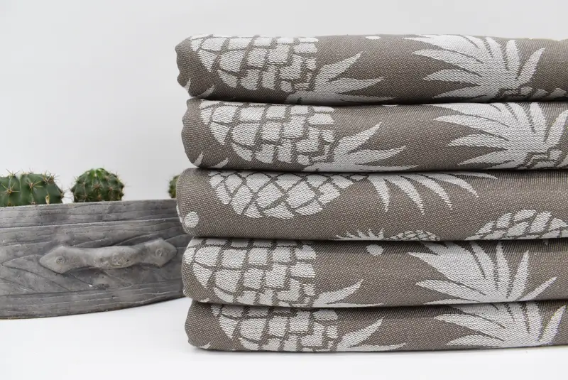Large Turkish Towel, Personalized Gifts, Turkish Towel Beach Towel, 70x36 Cotton Pineapple Design Towel, Personalized Gift For Her, Gifts For Him - 2