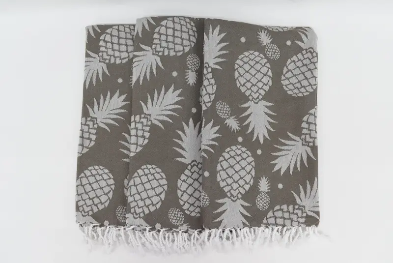 Large Turkish Towel, Personalized Gifts, Turkish Towel Beach Towel, 70x36 Cotton Pineapple Design Towel, Personalized Gift For Her, Gifts For Him - 6