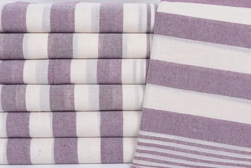 Bridesmaid Towel, Bridesmaid Gift Towel, Bridal Shower Favor, Organic Towel, Custom Beach Towel, Spa Towel, Hammam towel, 68x36 Cotton Striped Towel - 2