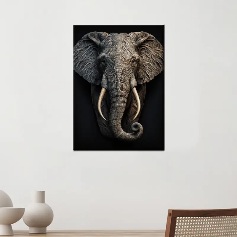モダンなブラック ロフト キャンバス: アートで男の洞窟を高めましょう