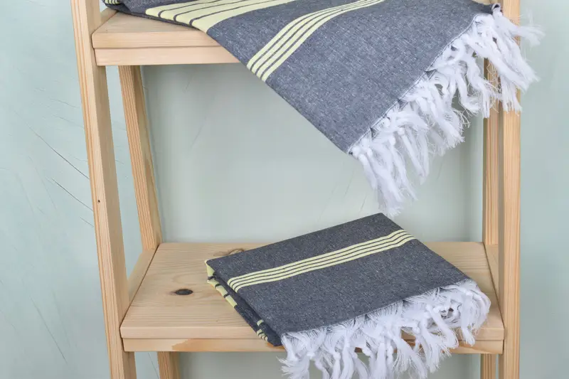 Home Decor Gifts, Custom Towel, Wedding Gift For Bride, Quick-dry towel, 68x36 Cotton Striped Towel, Luxury Turkish beach towel with fringe - 5