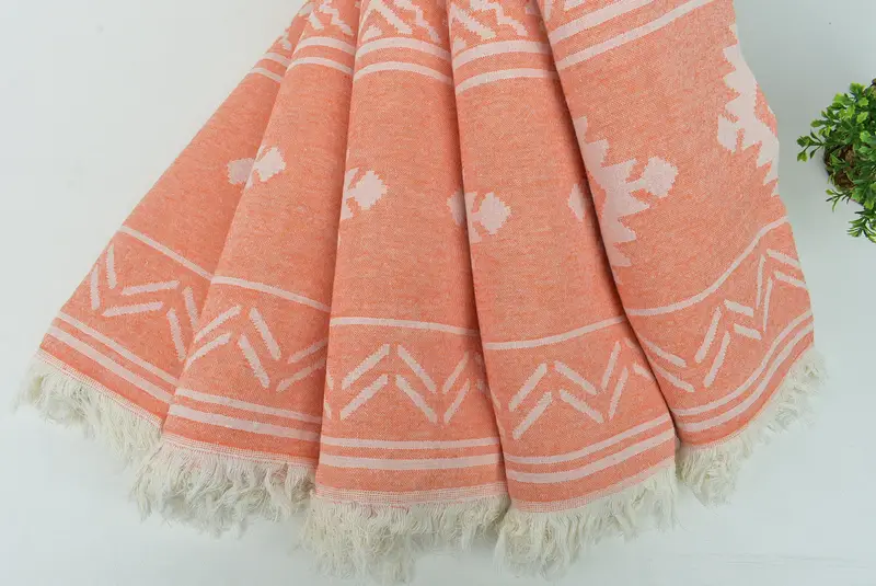 Turkish Bath Towel Set, Beach Towel Gift, Turkish hand towel, Travel Towel, 74x40 Cotton Geometric Towel, Maid Of Honor Gift, Turkish beach towel - 5