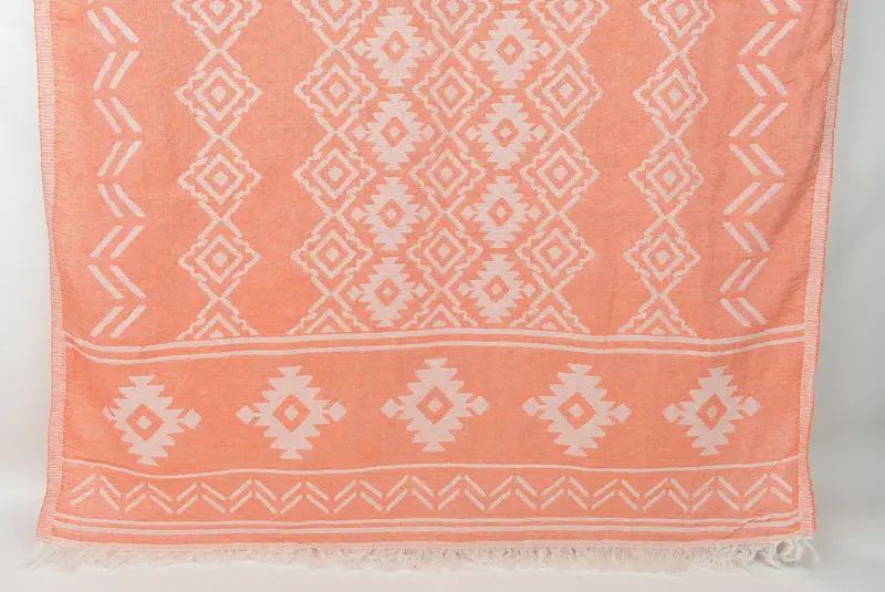 Turkish Bath Towel Set, Beach Towel Gift, Turkish hand towel, Travel Towel, 74x40 Cotton Geometric Towel, Maid Of Honor Gift, Turkish beach towel - 1