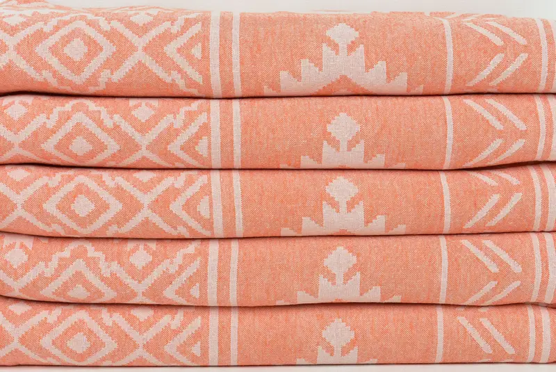 Turkish Bath Towel Set, Beach Towel Gift, Turkish hand towel, Travel Towel, 74x40 Cotton Geometric Towel, Maid Of Honor Gift, Turkish beach towel - 3