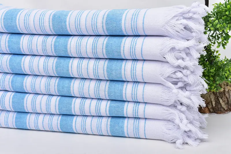 Monogram Towels, Monogram Beach Towel, Bathroom Towel, Turkish hand towel, Peshtemal Towel, 68x32 Cotton Striped Towel, Gift For The Home Decor - 3