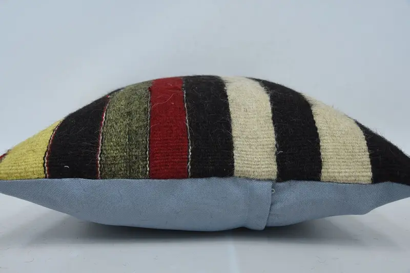 Boho Pillow Sham Cover, Home Decor Pillow, Cushion Case, Car Pillow, 20x20 Brown Cushion, Handmade Kilim Cushion, Southwestern Pillow Case - 5