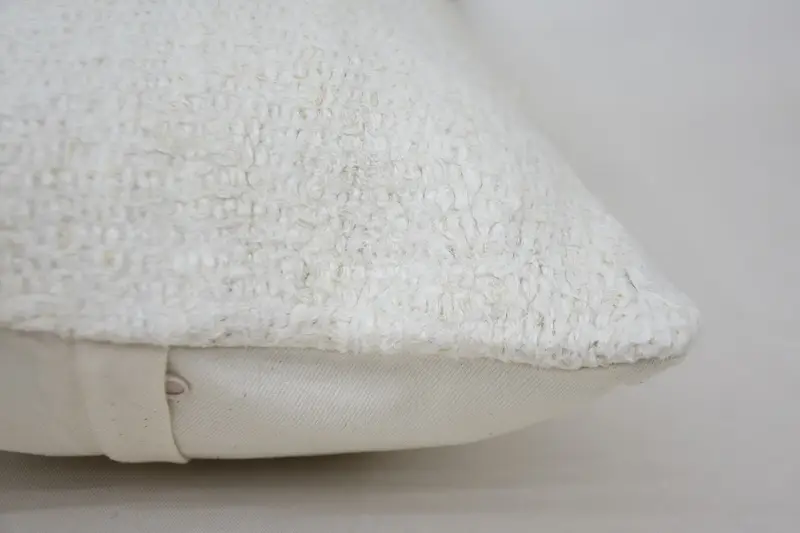 12x24 White Pillow Sham, Cushion Case, Vintage Pillow, Turkish Pillow, Ethnical Kilim Rug Pillow - 5