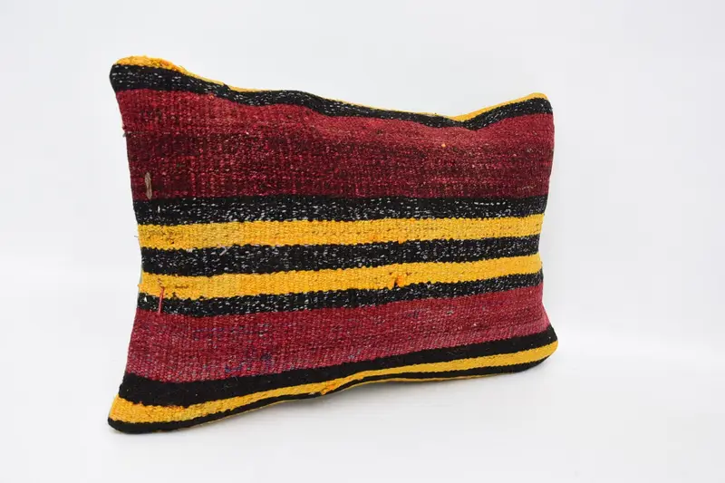 16x24 Red Pillow Case, Kilim Cushion Sham, Pillow for Couch, Cushion Cover, Turkish Pillow, Floor Cushion Case, Bright Cushion - 3