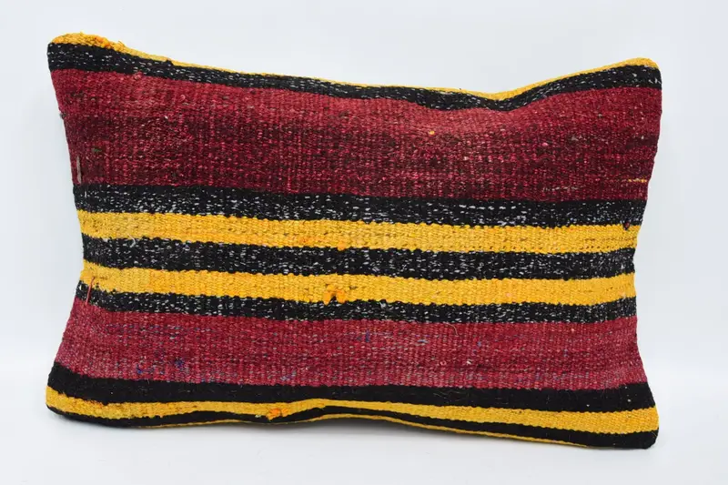 16x24 Red Pillow Case, Kilim Cushion Sham, Pillow for Couch, Cushion Cover, Turkish Pillow, Floor Cushion Case, Bright Cushion - 1
