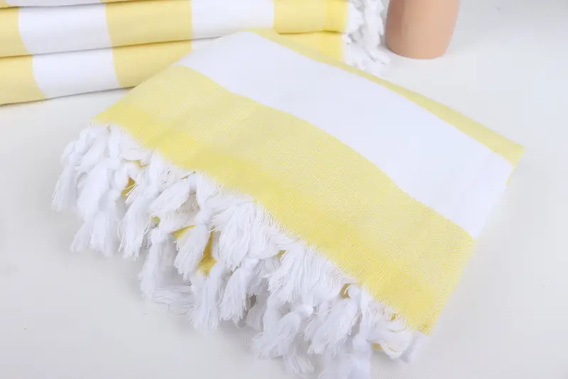 Organic Beach Towel, Bridesmaid Gift, 64x36 Cotton Striped Terry Towel, Home Decor Gifts, Christmas Gift, Beach Towel Monogram, Monogram Beach Towel - 5