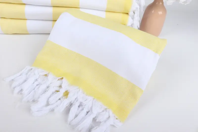 Organic Beach Towel, Bridesmaid Gift, 64x36 Cotton Striped Terry Towel, Home Decor Gifts, Christmas Gift, Beach Towel Monogram, Monogram Beach Towel - 4