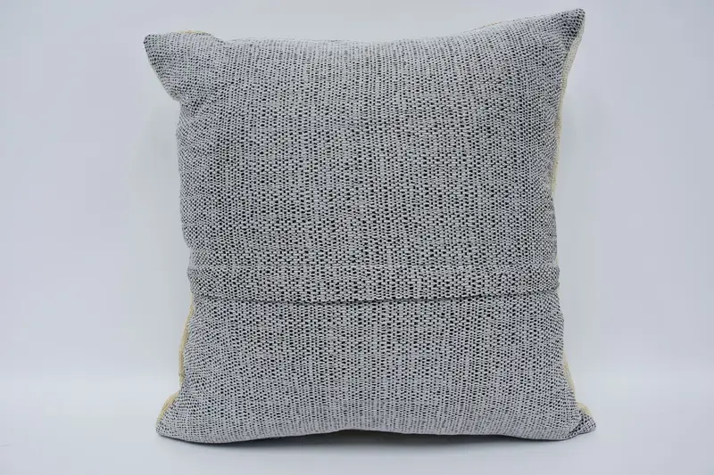 Pillow, 18x18 Beige Pillow, Seat Pillow, Kilim Pillow, Knitted Pillow Case, Antique Pillows, Customized Cushion Case, Gift Pillow - 6