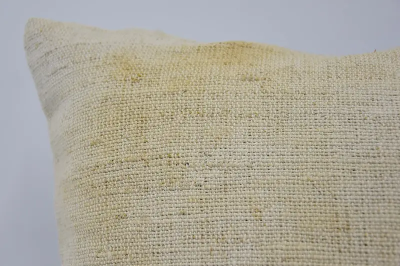 Pillow, 18x18 Beige Pillow, Seat Pillow, Kilim Pillow, Knitted Pillow Case, Antique Pillows, Customized Cushion Case, Gift Pillow - 2