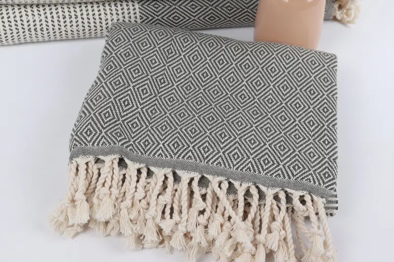 Summer Gift, Personalized Beach Towel, 70x40 Cotton Chevron Towel, Yoga Towel, Turkish bath towel, Engagement Gift, Personalized Home Gift Wedding - 5