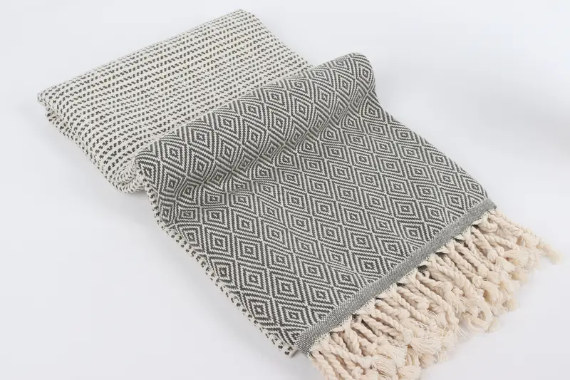 Summer Gift, Personalized Beach Towel, 70x40 Cotton Chevron Towel, Yoga Towel, Turkish bath towel, Engagement Gift, Personalized Home Gift Wedding - 6