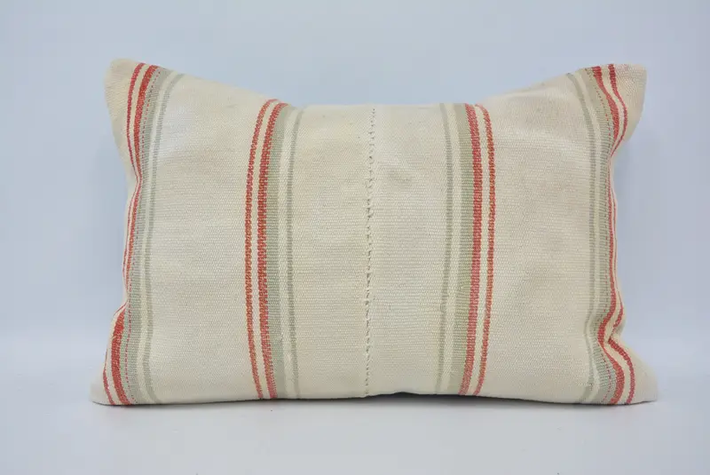 Pillow Case, Turkish Bench Cushion, Home Decor Pillow, Pillow for Sofa, Aztec Cushion Cover, 16x24 White Cushion, Pillow for Couch - 1