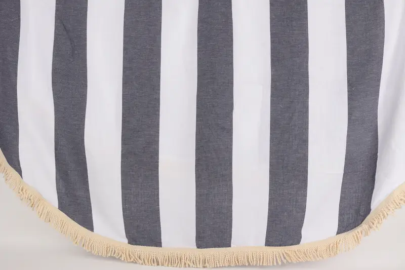 Monogrammed Beach Towel, Turkish Beach Towel Monogram, Beach towel, Gift For Boyfriend, 64x64 Cotton Striped Round Towel, Personalized Gifts - 1