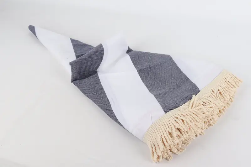 Monogrammed Beach Towel, Turkish Beach Towel Monogram, Beach towel, Gift For Boyfriend, 64x64 Cotton Striped Round Towel, Personalized Gifts - 4