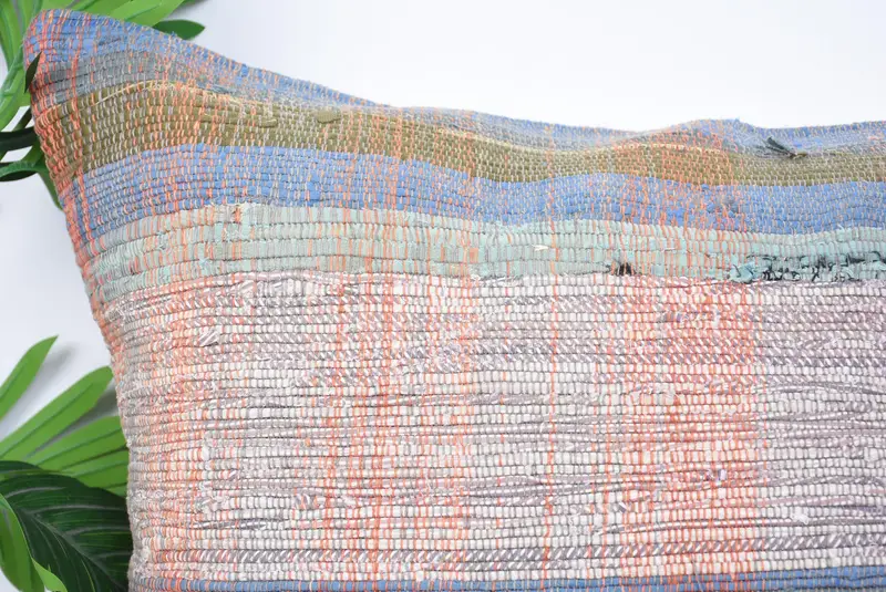 20x28 Blue Pillow Case, Pillow Cover, Turkish Kilim Pillow, Vintage Pillow, Office Chair Pillow Cover, Cozy Throw Cushion, Boho Pillow Sham Cover - 2