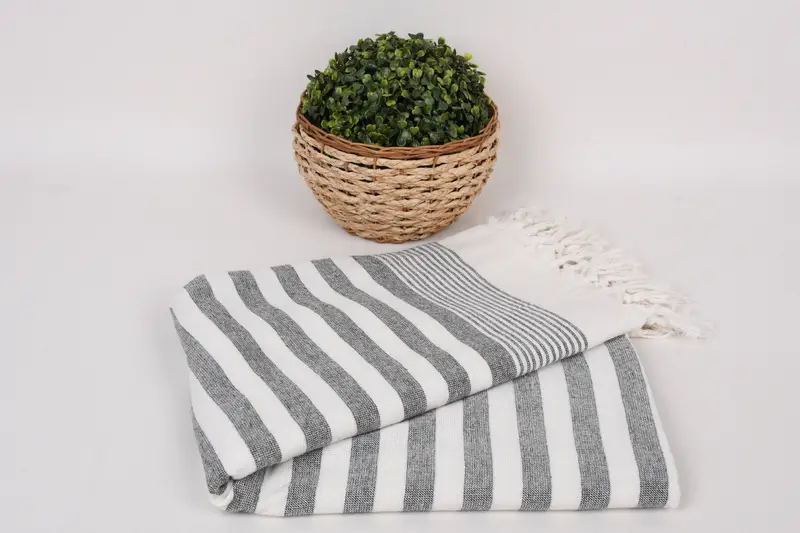Gift For Mom, Quick-dry towel, Custom Wedding Gift, Bridesmaid Towel, 68x40 Cotton Striped Terry Towel, Personalized Gifts, Handmade Turkish Towel - 4