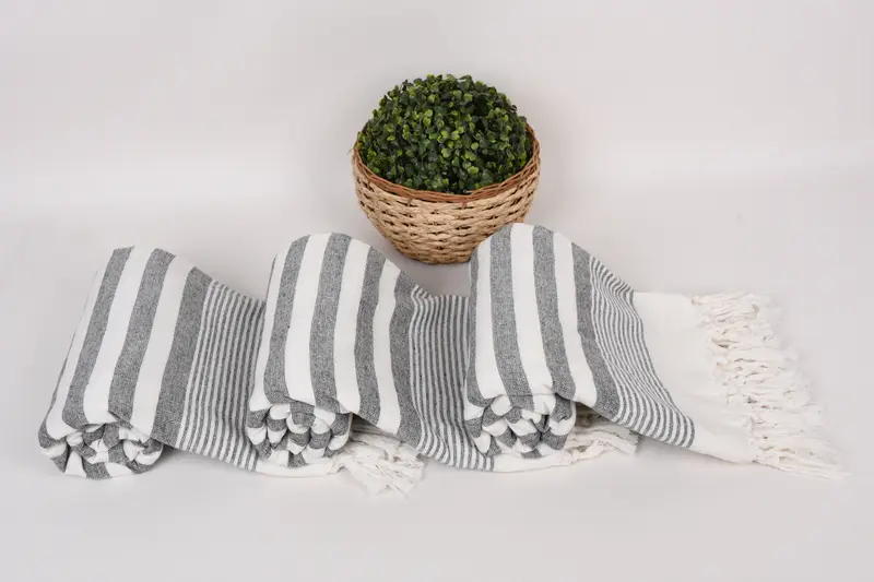 Gift For Mom, Quick-dry towel, Custom Wedding Gift, Bridesmaid Towel, 68x40 Cotton Striped Terry Towel, Personalized Gifts, Handmade Turkish Towel - 8
