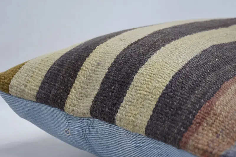 16x36 Beige Pillow Case, Kilim Pillow, Rustic Pillow Case, Interior Designer Pillow, Cushion, Farmhouse Cushion, Vintage Kilim Throw Pillow - 5