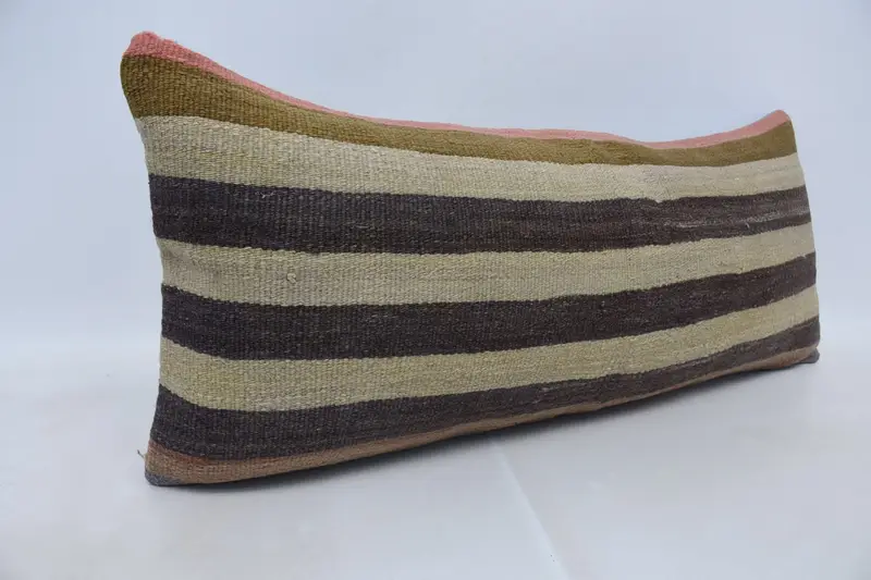 16x36 Beige Pillow Case, Kilim Pillow, Rustic Pillow Case, Interior Designer Pillow, Cushion, Farmhouse Cushion, Vintage Kilim Throw Pillow - 3