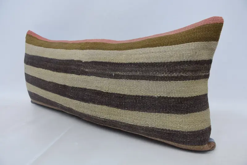 16x36 Beige Pillow Case, Kilim Pillow, Rustic Pillow Case, Interior Designer Pillow, Cushion, Farmhouse Cushion, Vintage Kilim Throw Pillow - 4