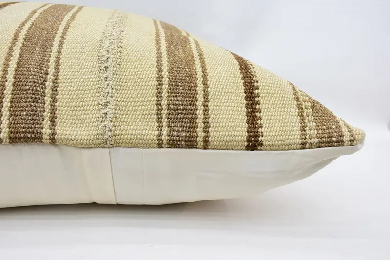 Boho Pillow, 32x32 Beige Cushion Case, Comfy Throw Cushion, Turkish Pillow, Cushion, Vintage Cushion Case, Antique Pillows, Chair Pillow Sham - 6