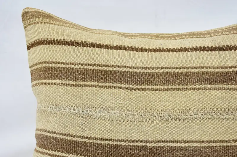 Boho Pillow, 32x32 Beige Cushion Case, Comfy Throw Cushion, Turkish Pillow, Cushion, Vintage Cushion Case, Antique Pillows, Chair Pillow Sham - 2