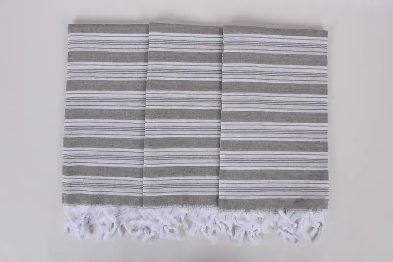 70x40 Cotton Striped Towel, Cotton towel, Thin towel, Towel With Name, Handmade Gift, Handmade Turkish bath towel for summer vacation, Bachelor Gift - 7