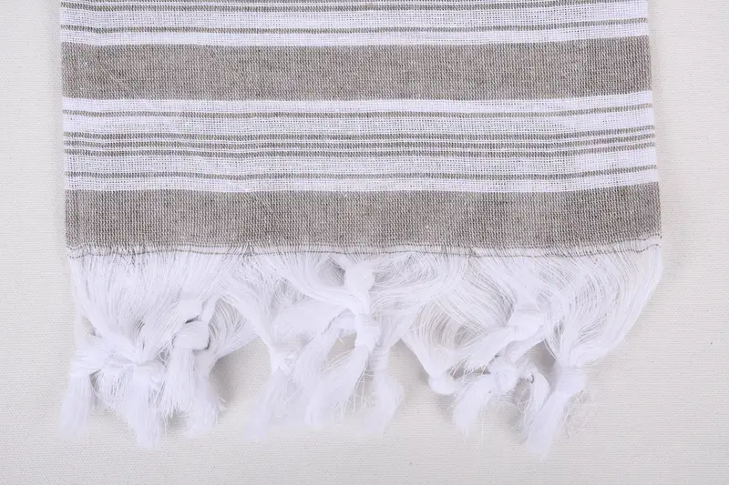 70x40 Cotton Striped Towel, Cotton towel, Thin towel, Towel With Name, Handmade Gift, Handmade Turkish bath towel for summer vacation, Bachelor Gift - 3
