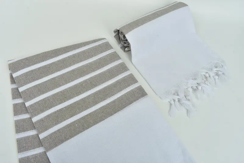 Embroidery Towels, Best Friend Gift, Turkish Towel Monogram, Bridesmaid Towel, Beach towel, Bachelorette Gifts, 70x40 Cotton Striped Towel - 7