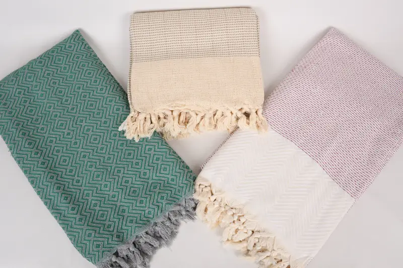 Turkish Towel Beach Blanket, 80x60 Cotton Set of 5 Towel, Personalized Blanket, Tablecloth, Bachelorette Party Gifts Bridesmaids, Throw Blanket - 7