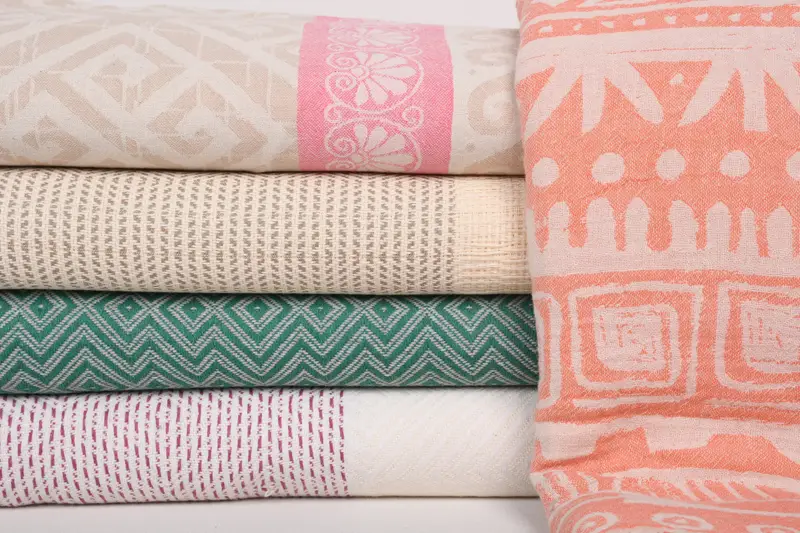 Turkish Towel Beach Blanket, 80x60 Cotton Set of 5 Towel, Personalized Blanket, Tablecloth, Bachelorette Party Gifts Bridesmaids, Throw Blanket - 2