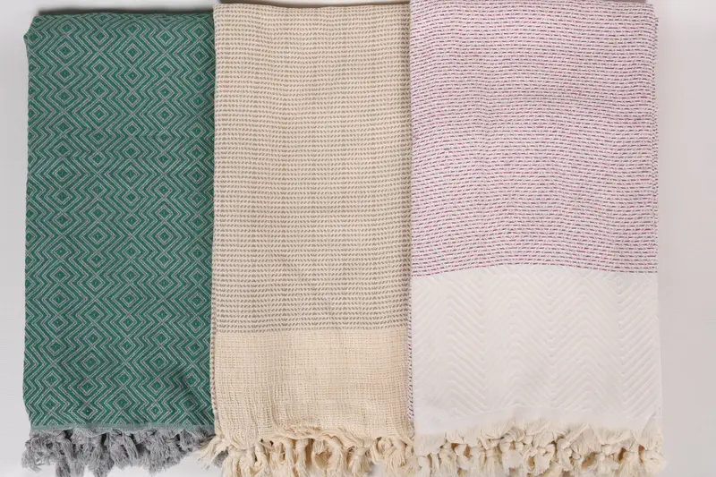 Turkish Towel Beach Blanket, 80x60 Cotton Set of 5 Towel, Personalized Blanket, Tablecloth, Bachelorette Party Gifts Bridesmaids, Throw Blanket - 8